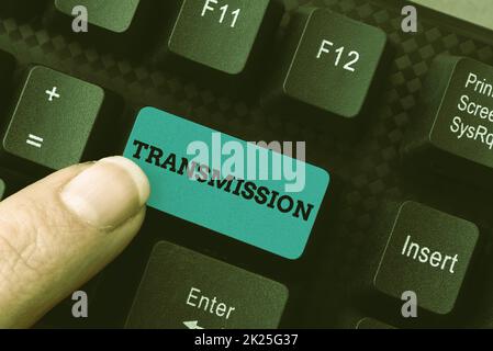 Writing displaying text Transmission. Internet Concept Automobile engine part High voltage power electrical wires Compiling And Typing Online Research Materials, Sending Chat Messages Stock Photo