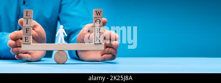 Work Life Balance Choice And Protection Concept Stock Photo - Alamy