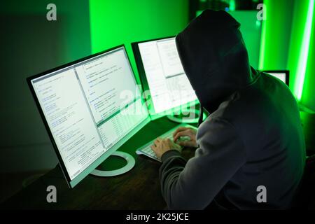 Cyber Security Data Breach Stock Photo
