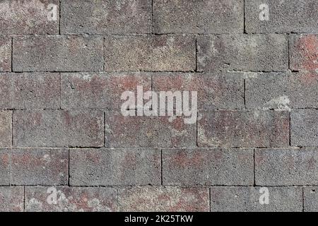 pattern of old brick wall in grey color Stock Photo