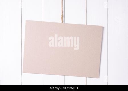 a cardboard sign Stock Photo