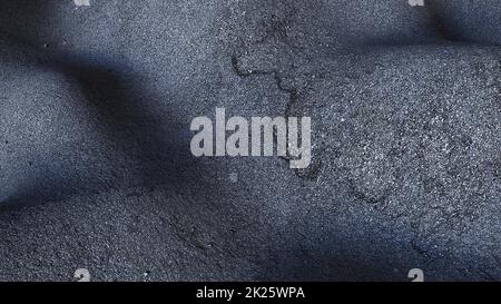 Wavy asphalt with potholes Stock Photo