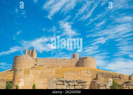 Medieval castle. Berlanga de Duero, Soria province, Castilla Leon, Spain. Stock Photo