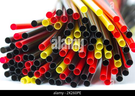 Colorful drinking straws Stock Photo