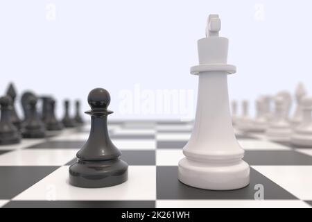 Two chess pieces Stock Photo
