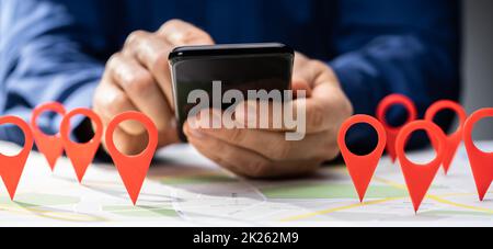 Local Map Pin Marker Search Stock Photo