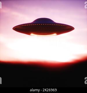 Unidentified Flying Object Stock Photo