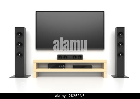 Home cinema set Stock Photo