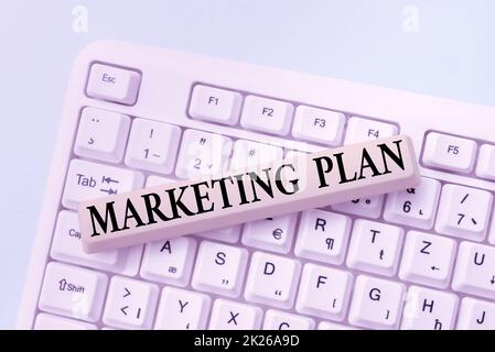 Conceptual caption Marketing Plan. Conceptual photo overall business strategy formed which they will implement Formatting And Compiling Online Datas, Abstract Editing Spreadsheet Stock Photo