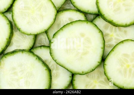 Cucumber cucumbers background vegetable vegetables from above Stock Photo