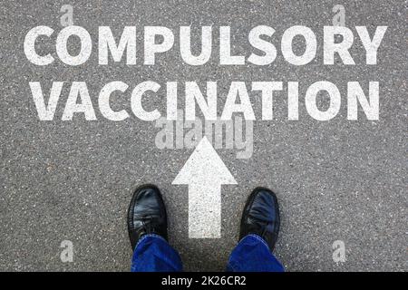 Compulsory vaccination against coronavirus vaccine hesitancy corona virus COVID-19 Covid Stock Photo