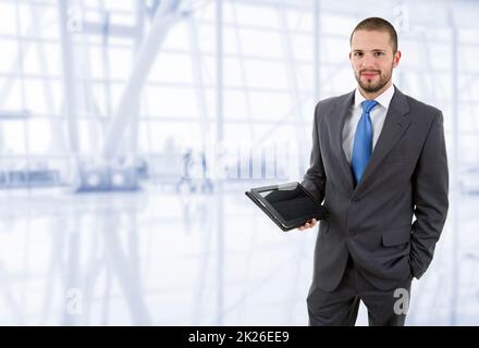 businessman with a tablet pc Stock Photo