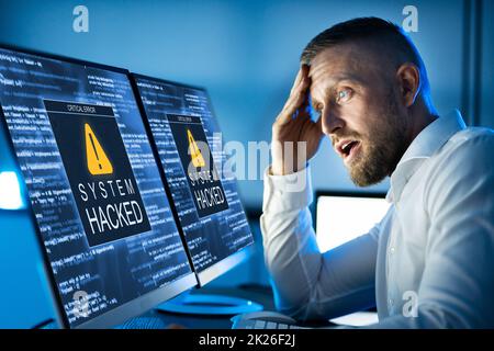 Ransomware Malware Attack And Breach Stock Photo