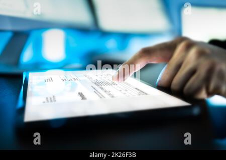 Digital Tax E Invoice Online Software Stock Photo