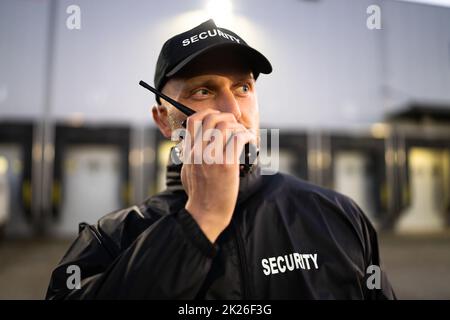 Security Guard Man Service Stock Photo