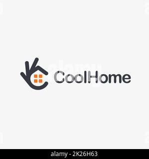 Home icon. Ok symbol, Okay vector logo, high quality Stock Photo