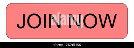 Subscribe Button pastel red on white background â€“ illustration Stock ...