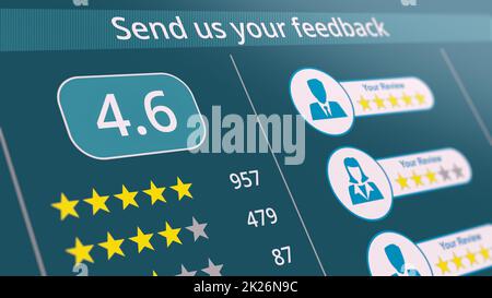 service rating Stock Photo