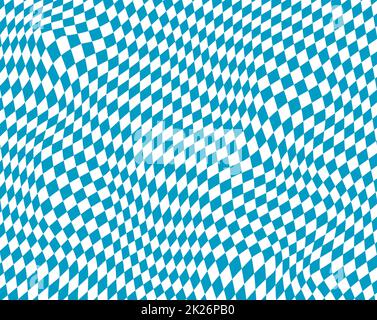 Checkered background with blue and white diamonds Stock Photo