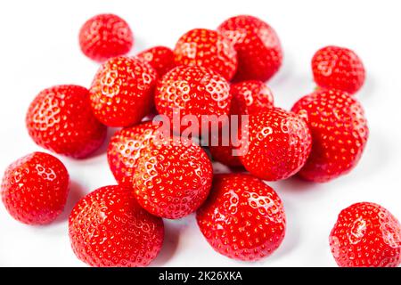 Strawberries isolated on white background Stock Photo