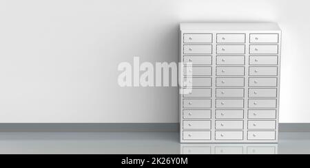 Safety deposit boxes Stock Photo