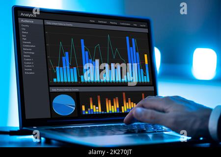 KPI Data Predictive Analytics Dashboard Stock Photo