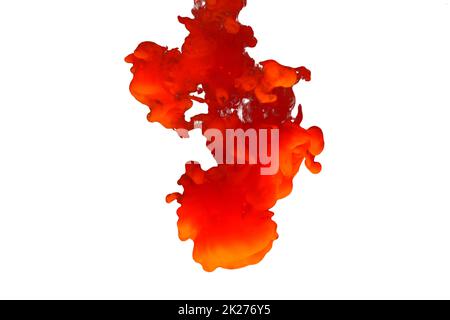 abstract powder splatted background. Colorful powder explosion on white background. Colored cloud Stock Photo