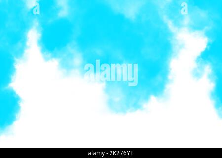 abstract powder splatted background. Colorful powder explosion on white background. Colored cloud Stock Photo