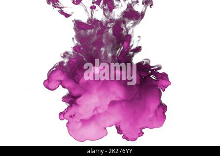 abstract powder splatted background. Colorful powder explosion on white background. Colored cloud Stock Photo
