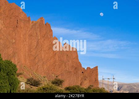 Bolivian dirt road view,Bolivia Stock Photo