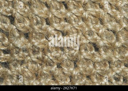 Jute background. detail of a knitting basket Stock Photo