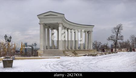 Colonnade of Vorontsov Palace in Odessa, Ukraine Stock Photo