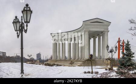 Colonnade of Vorontsov Palace in Odessa, Ukraine Stock Photo