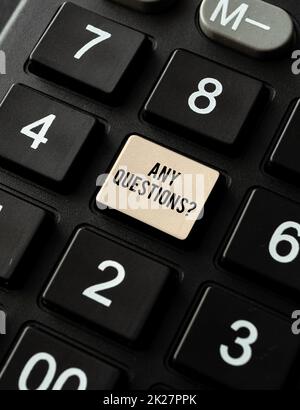 Display Question Conceptual display Any Questions Question. Business approach Asking for ...