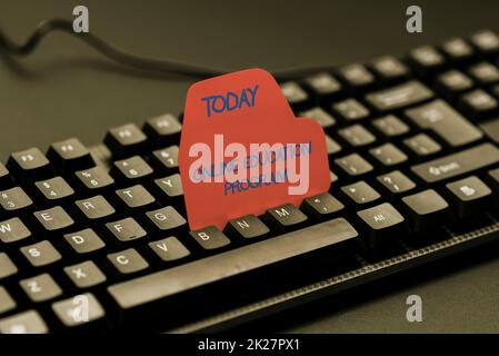 Conceptual display Online Education Program. Internet Concept Software development and programming courses Entering Image Keyword And Description, Typing Word Definition And Meaning Stock Photo