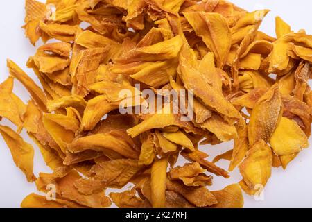 Pile of Dried Mango Slices Stock Photo