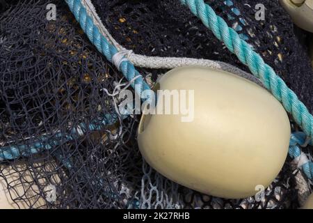 Detail of a fishing net / Industrial fishing Stock Photo