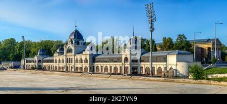 City park ice rink in Budapest, Hungary Stock Photo