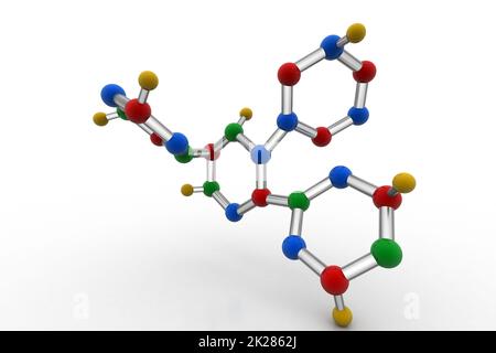 Molecule structure Stock Photo