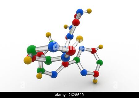 Molecule structure Stock Photo