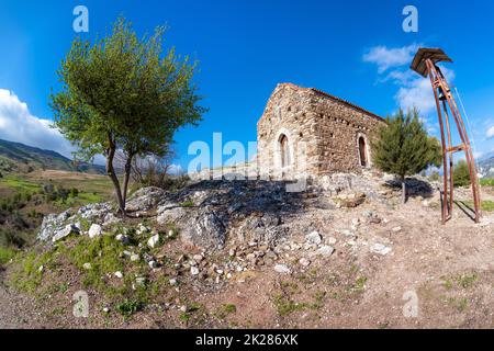 Agios Nikolaos of Galataria Church. Paphos District, Cyprus Stock Photo