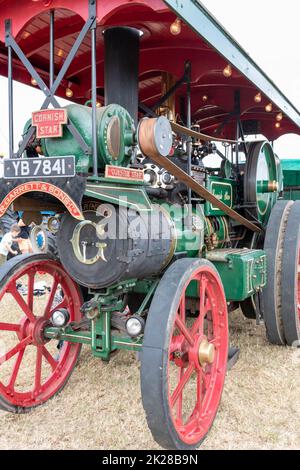 Cut out steam engine showing how it works at the Railway museum Delhi ...