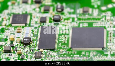 microprocessor printed circuit board Stock Photo