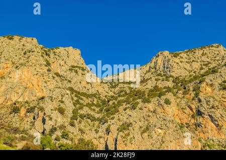 Rocky Mountains, Delphi Sanctuary, Greece Stock Photo