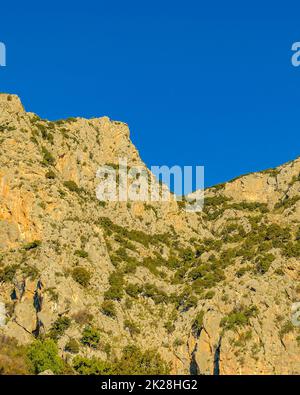 Rocky Mountains, Delphi Sanctuary, Greece Stock Photo