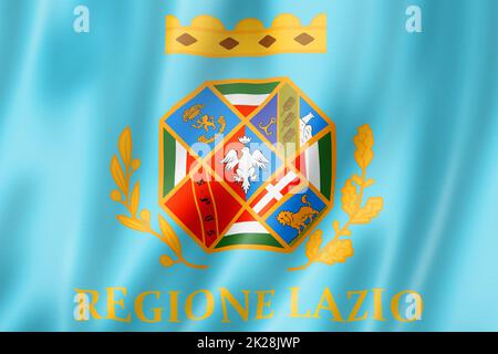 Lazio region flag, Italy Stock Photo