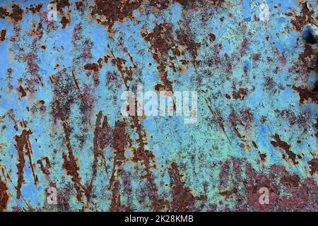 Detailed close up surface of rusty metal and steel with lots of corrosion in high resolution Stock Photo