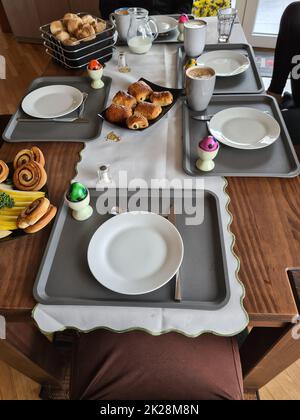 Traditional Easter breakfast Stock Photo