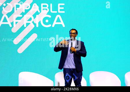 09 18 2022 New York New York Chidi Afulezi Appears Onstage At The 09-18-2022-new-york-new-york-chidi-afulezi-appears-onstage-at-the
