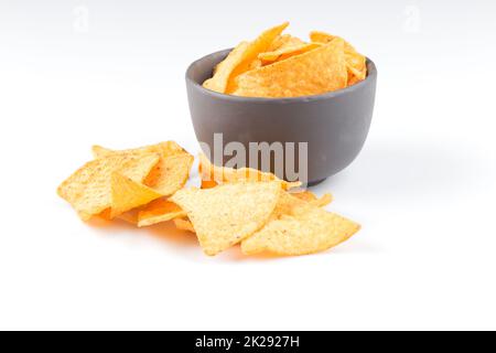 Corn nachos chips Stock Photo